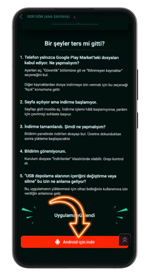 İndir düğmesi